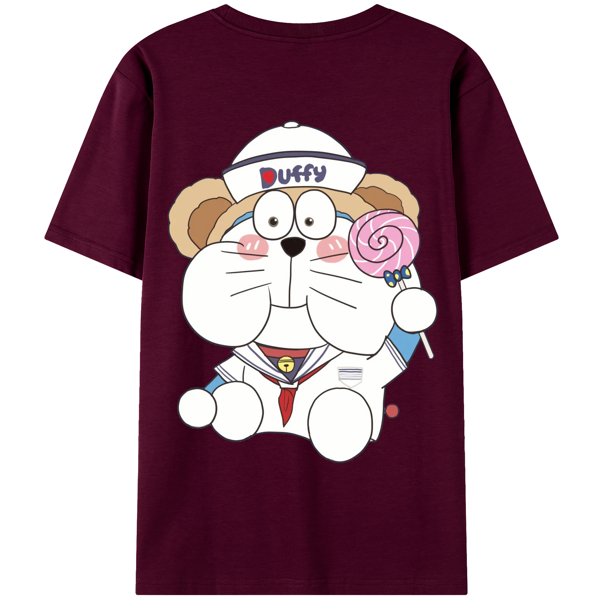 （画像用） ドラえもん Doraemon レディース半袖Tシャツ(バックプリント)